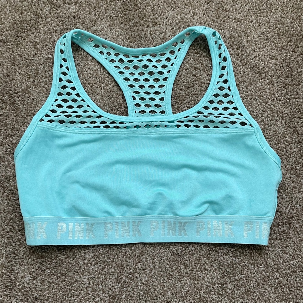 Pink Victoria’s Secret sports bra size L